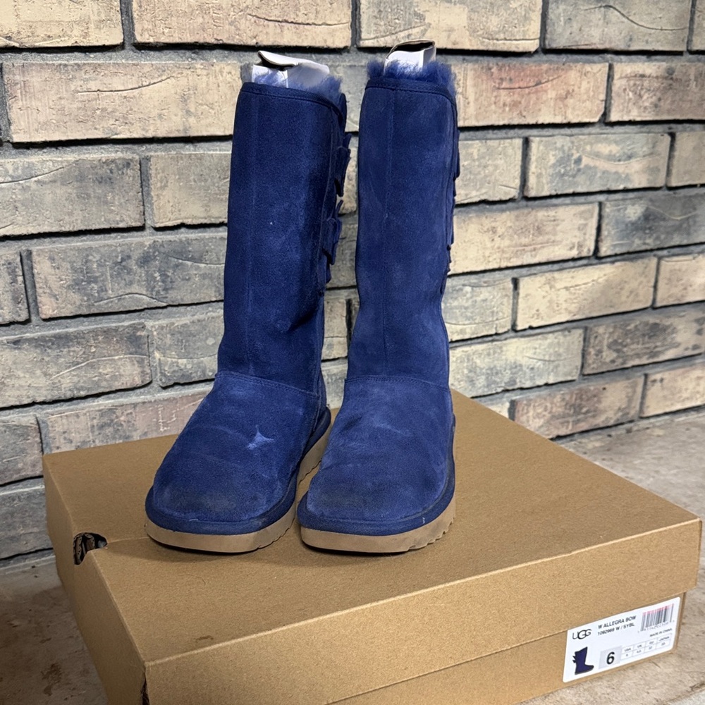 UGG Allegra Bow Tall Boots Women’s size 6